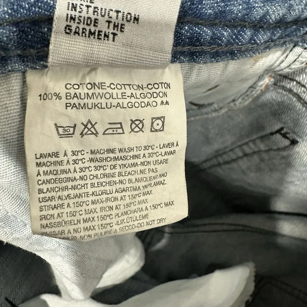 Diesel Industries Zathan VTG Men's Light Wash Button Fly Jeans Actual Size 38X31